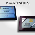 Placas conmemorativas sencillas