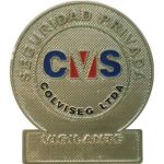 Placas para identificación de vigilantes
